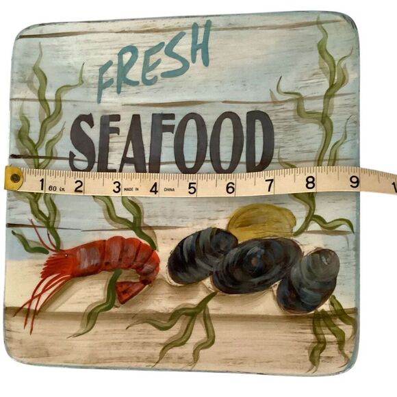 Certified International Kate McRostie Fresh Seafood Appetizer Salad Plate 8.75” - Picture 4 of 5